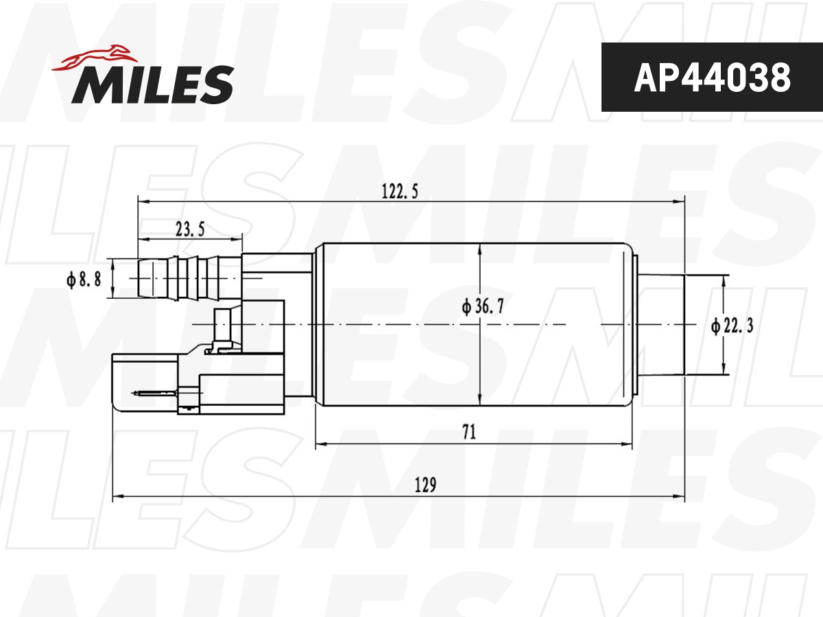Ap44038 насос топливный miles MILES AP44038