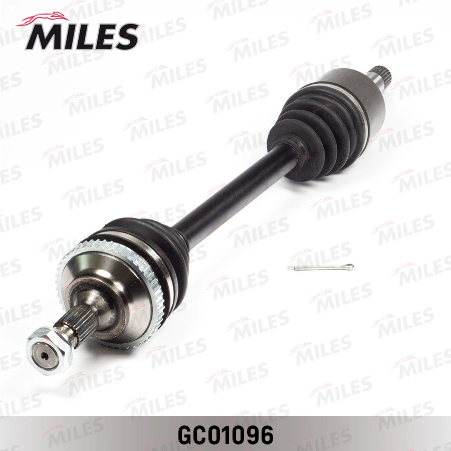 Gc01096 привод в сборе peugeot 406 1.6-1.9d 95-04 лев. +abs (10702070/190619/0112433/1 ) MILES GC01096