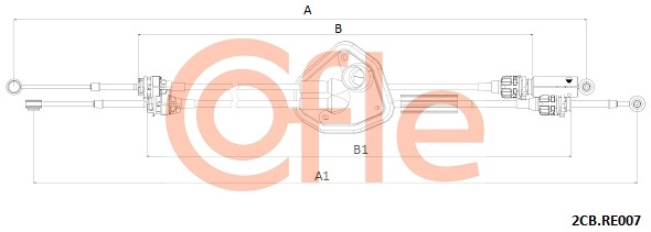 92.2cb.re007 трос кпп COFLE 92.2CB.RE007