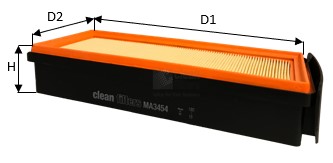 Фильтр воздушный bmw 3-serie (f30/f31/f34/f80) 330d/335d/xdrive 12- 4-serie (f32/f33/f36/f82/f83) 430d/435d/xdrive 13- 5-serie (f07/f10/f11) 530d/535d/xdrive 11- CLEAN FILTERS MA3454