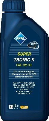 Supertronic k 5w-30 vw 504.00/507.00 acea c3 api sn 1 л масло моторное ARAL 15F475