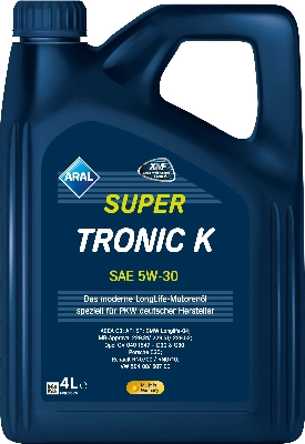 Supertronic k 5w-30 vw 504.00/507.00 acea c3 api sn 4 л масло моторное ARAL 15F476