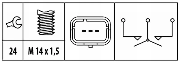 Выключатель HELLA/BEHR/PAGID 6ZF181612-071