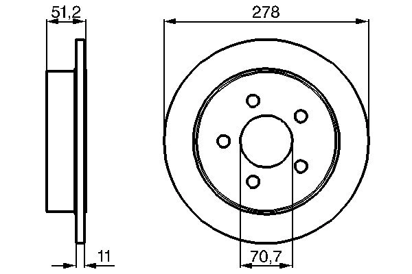 Тормозные диски BOSCH 0986478487