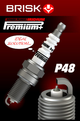 Свеча зажигания p48 iridium premium +