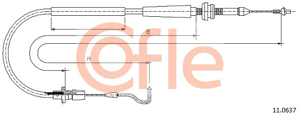 Тросик газа COFLE 11.0637