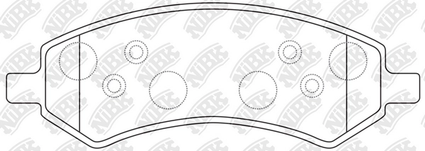 Pn53004-nibk колодки дисковые передние NIBK PN53004