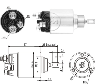 Zm3381 zm3381 реле втягивающее ZM ZM3381