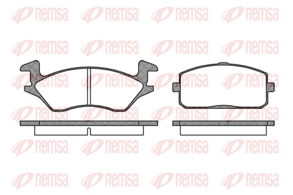 Тормозные колодки REMSA 0105.10