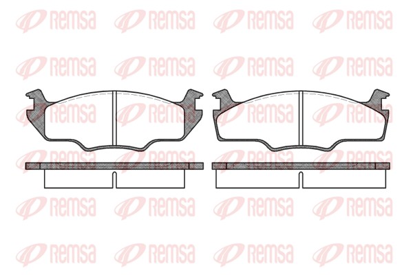 Тормозные колодки REMSA 0121.10