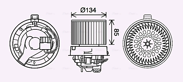 Двигатель вентилятора AVA QUALITY COOLING RT8635