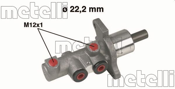Главный тормозной цилиндр METELLI 05-0293