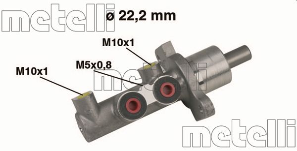 Главный тормозной цилиндр METELLI 05-0344