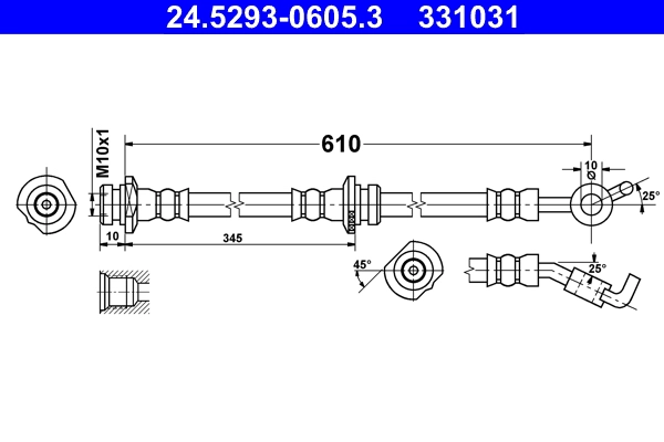 Тормозные трубки ATE 24-5293-0605-3