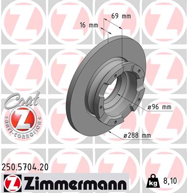 Тормозной диск coat z