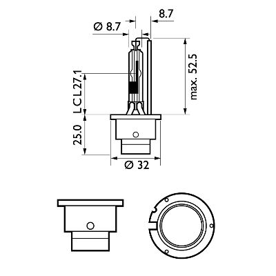 Лампа газоразрядная d2r 85v 35w d2r xenon longerlife 1шт PHILIPS 85126SYS1