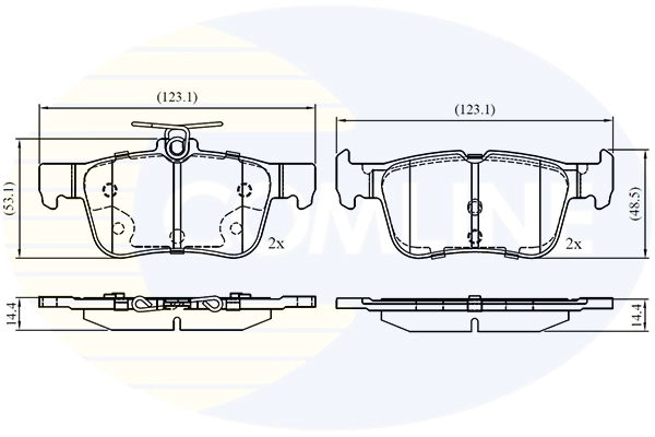 Колодки тормозные ford focus 18- kuga 12- COMLINE CBP02742