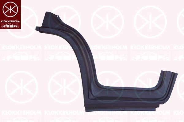 Накладка порога передн лев под дверь citroen jumper (04.06- .) fiat ducato (07.06- .) peugeot boxer (04.06- .) KLOKKERHOLM 2097045