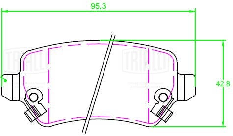Pf 2333 колодки торм. для а/м chery tiggo 8 (21-)/tiggo 8 pro (21-) диск. зад. (pf 2333) TRIALLI PF 2333