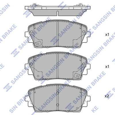 Sp1405a колодки дисковые передние