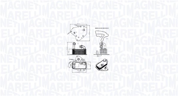 350300000600 масляный радиатор MAGNETI MARELLI 350300000600