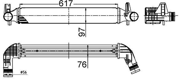 Интеркулер MAHLE/KNECHT CI516000S