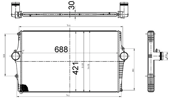 Интеркулер MAHLE/KNECHT CI522000S