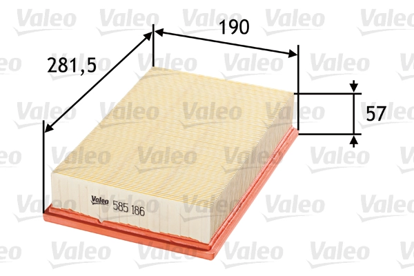 Воздушный фильтр VALEO 585186