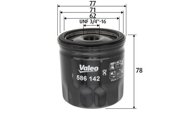 Масляный фильтр valeo VALEO 586142