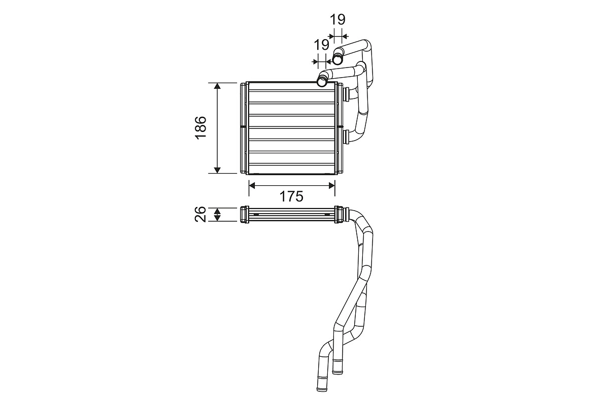 Радиатор печки valeo VALEO 811511
