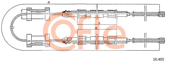 Трос ручника COFLE 10.405