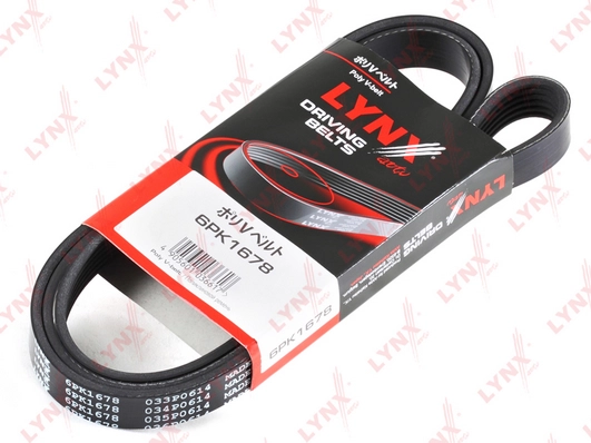 Поликлиновой ремень (ручейковый) LYNXAUTO 6PK1678