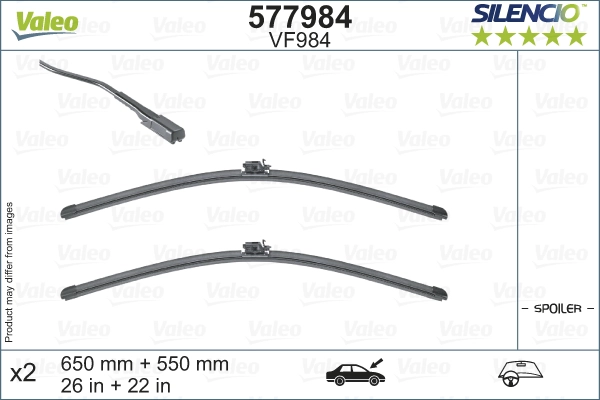 577984 щетка стеклоочистителя VALEO 577984