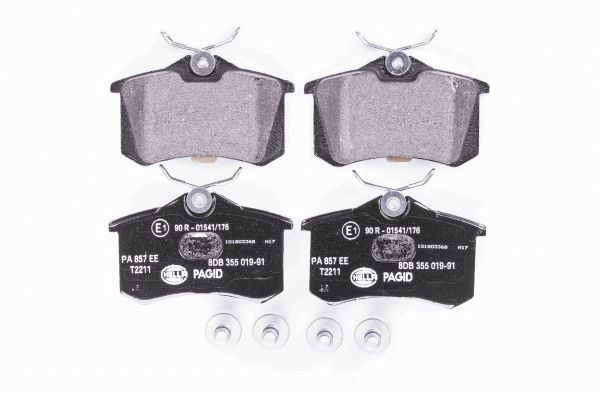 8db355019911 колодки дисковые задние HELLA/BEHR/PAGID 8DB355019911