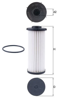 Масляный фильтр mahle original MAHLE/KNECHT HX190D.