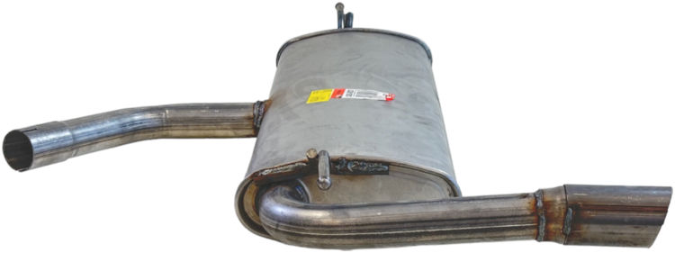 105-037 exhaust system rear silencer fits audi a3 1.0/1.2 05.13-10.20 BOSAL 105-037