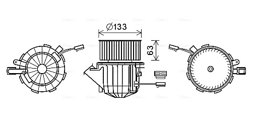 Двигатель вентилятора AVA QUALITY COOLING AI8394