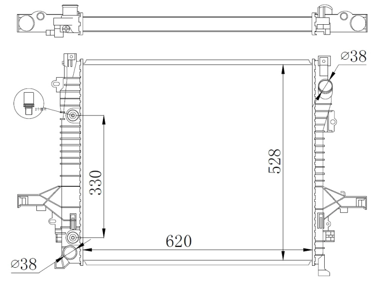 Радиатор охлаждения NRF 550019