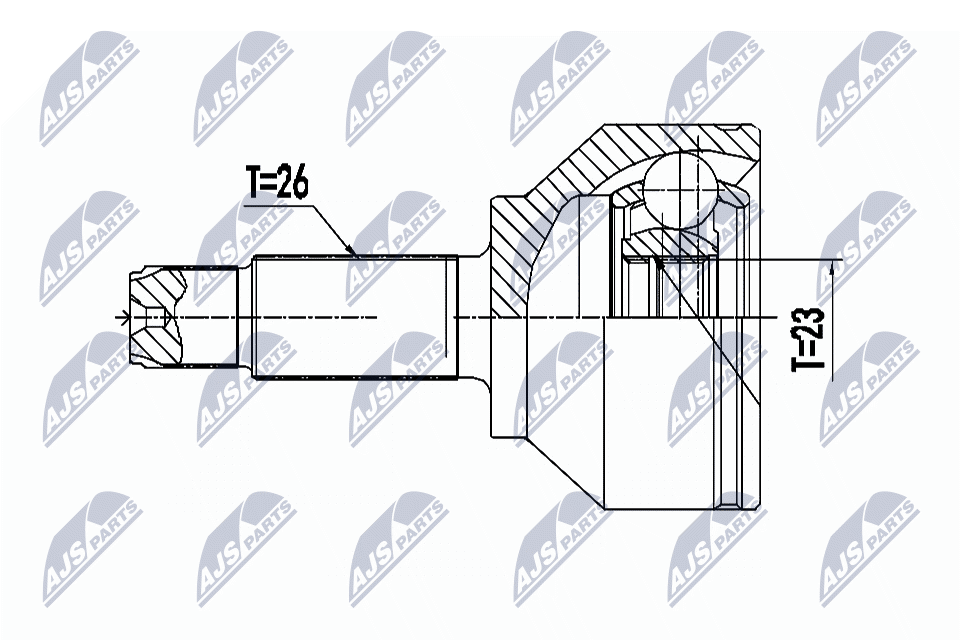 Шрус mini countryman r60 cooper/one 10-16 paceman r61 cooper 12-16 NTY NPZ-BM-023