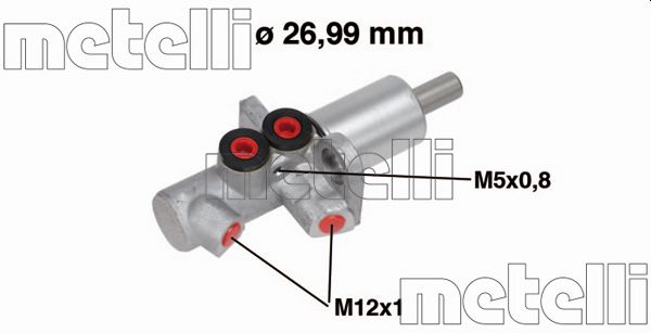 Главный тормозной цилиндр METELLI 05-0733