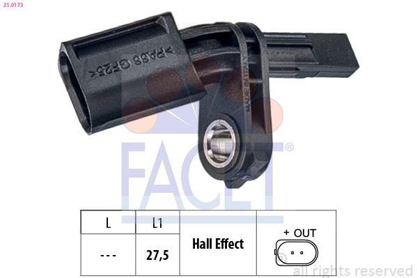 Датчик абс FACET 21.0173