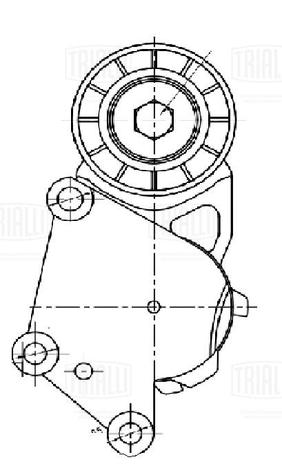 Ролик привод. ремня для а/м ford focus ii (05-) 1.5d/1.6d (c 2008) (с натяж. мех.) (cm 5729) TRIALLI CM 5729