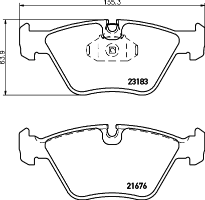 Колодки тормозные дисковые HELLA/BEHR/PAGID 8DB355009-001
