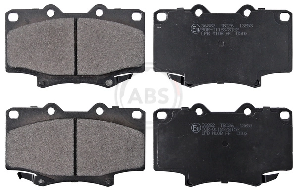 Колодки торм пер toyota land cruiser 80 92- A.B.S. 36882