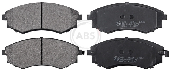 Колодки тормозные дисковые A.B.S. 36717