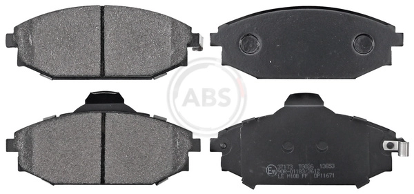 Колодки торм пер hyundai galloper 98- A.B.S. 37173