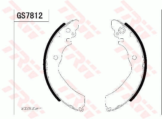 Комплект тормозных колодок TRW GS7812