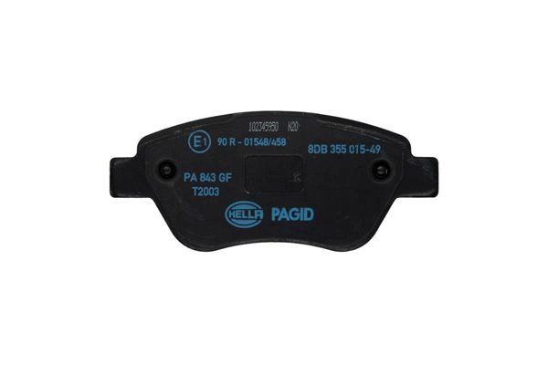 Колодки тормозные дисковые HELLA/BEHR/PAGID 8DB355015-491