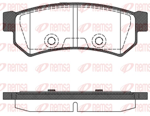 Колодки тормозные REMSA 1048.10