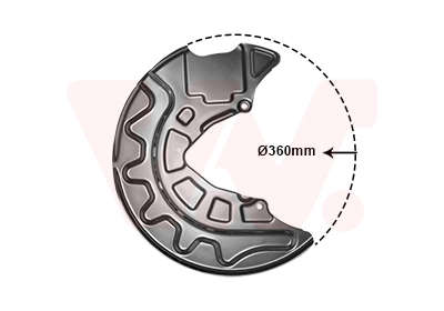 Кожух тормозного диска VAN WEZEL 0336372